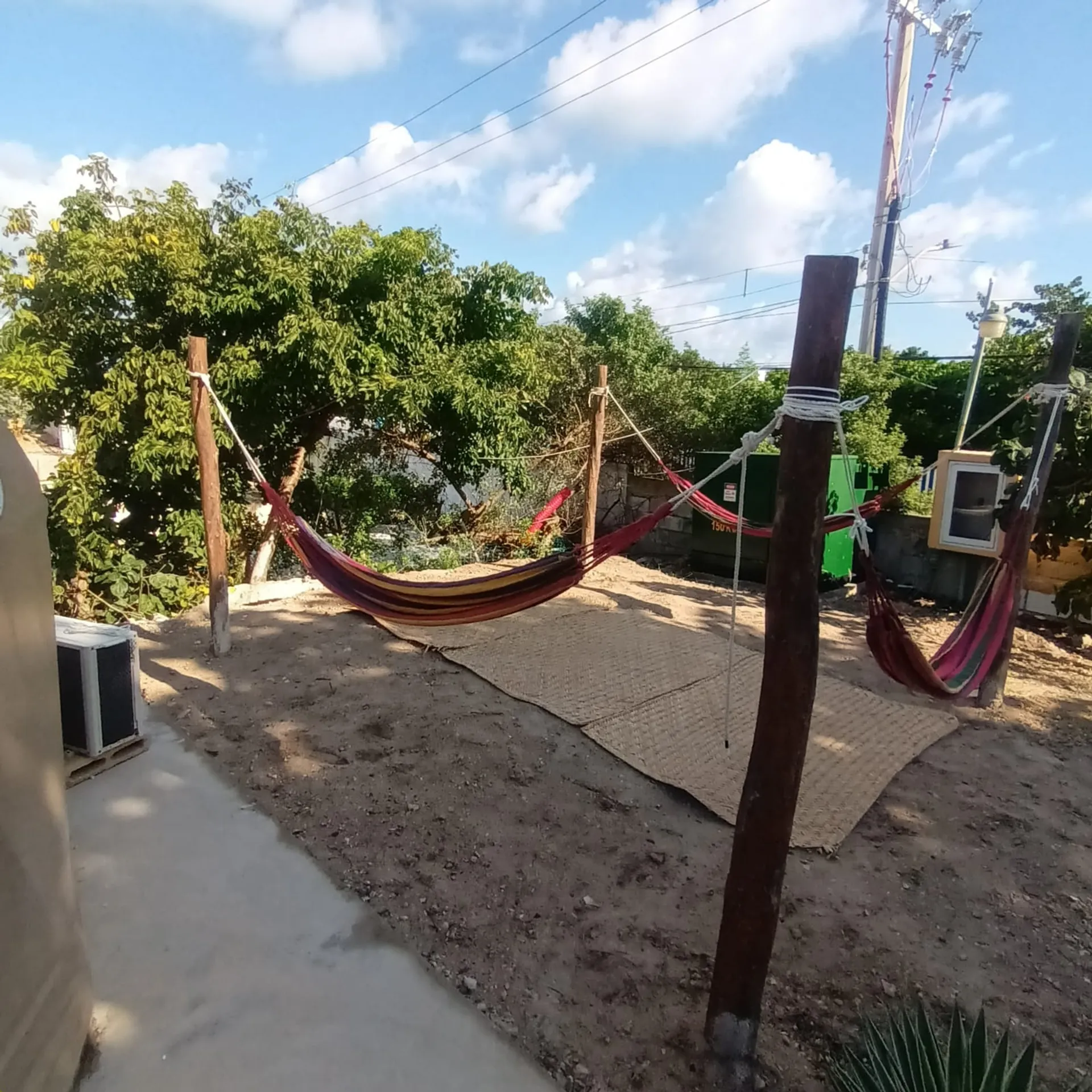 foto de dia exterior hamacas relax